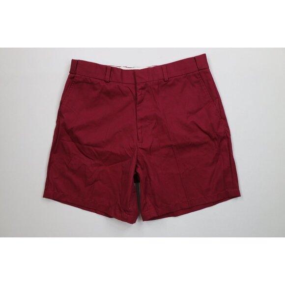 Deadstock Vintage 90s Streetwear Mens 36 Blank Above Knee Golf Chino Shorts - Picture 1 of 13